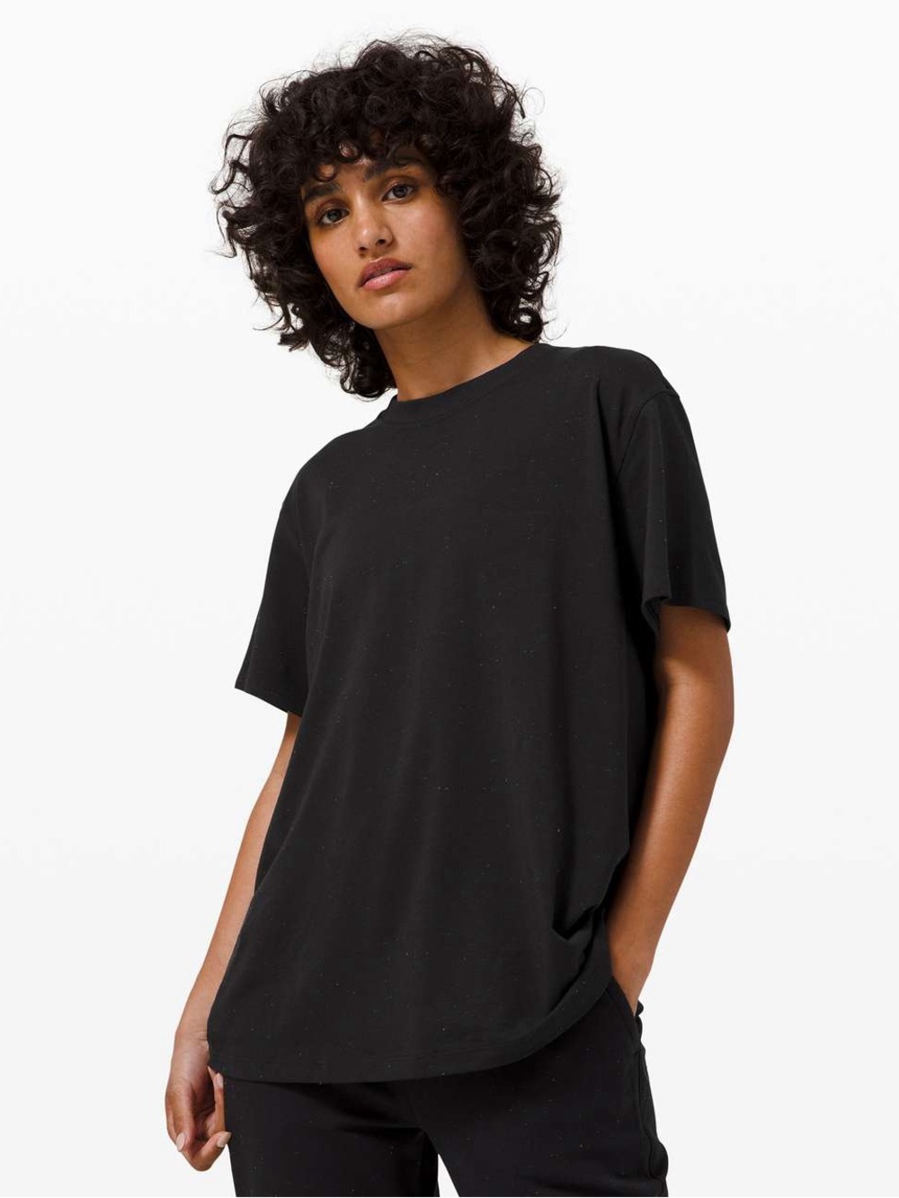 lululemon athletica Black Relaxed Short Sleeve Tee - Women